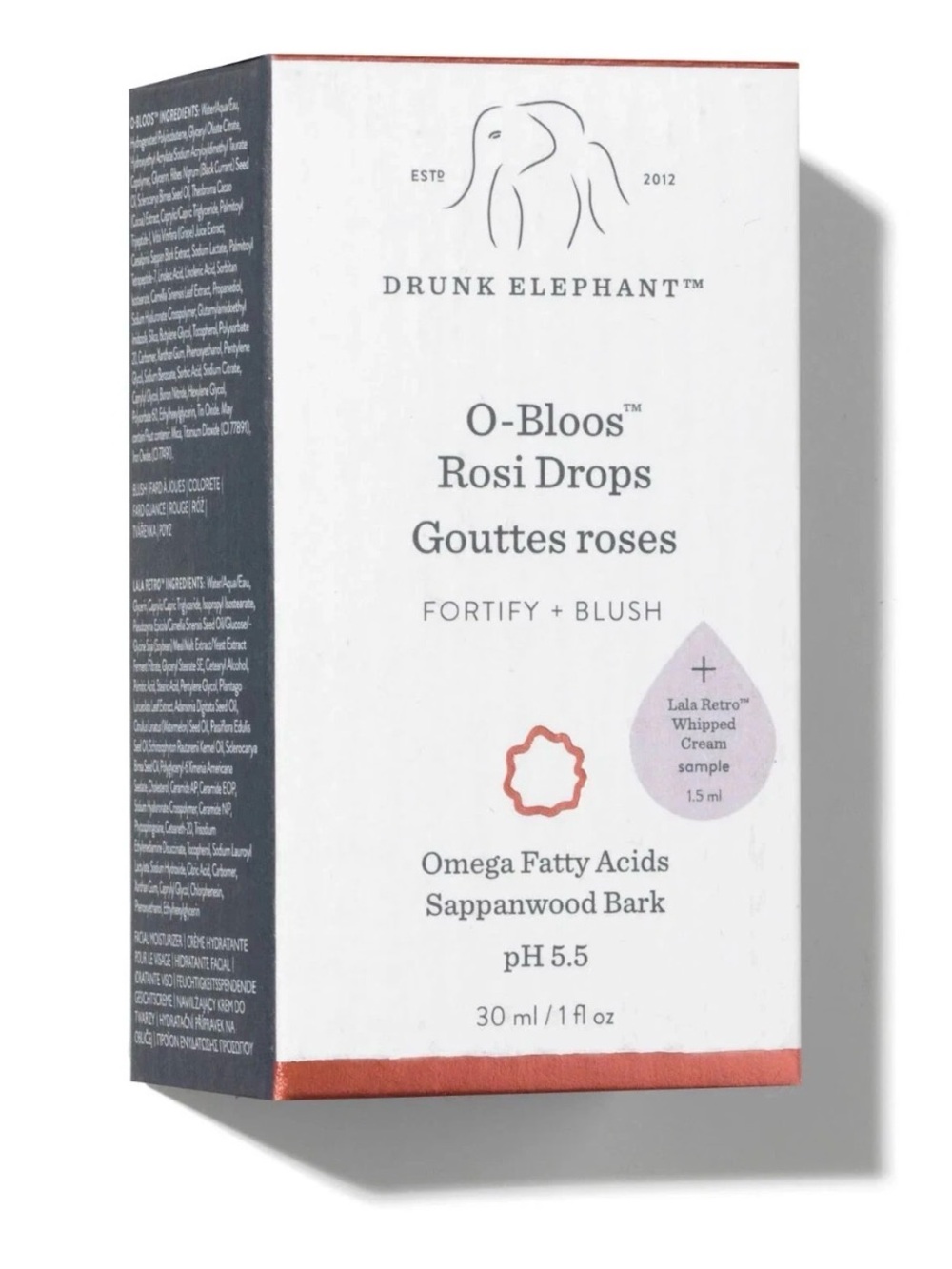 Drunk Elephant O-Bloos Rosi Drops Blush Serum - 30ml NIB